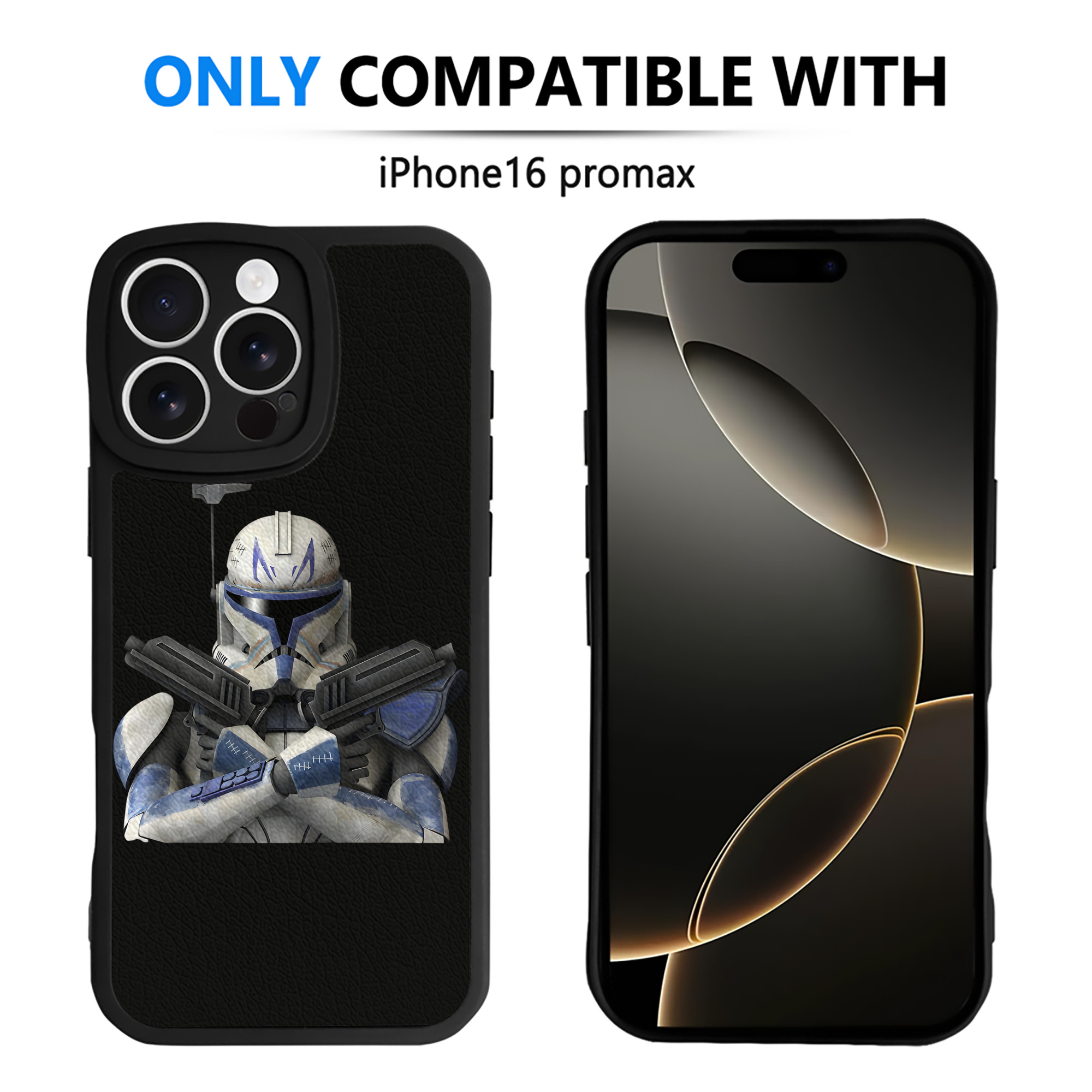 （画像用） スター・ウォーズ Star Wars 【iPhone 16シリーズ対応】シリコンスマホケース（レザー調） 材質：シリコン